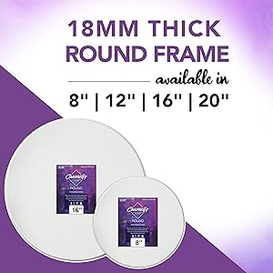 Round Stretched Canvas